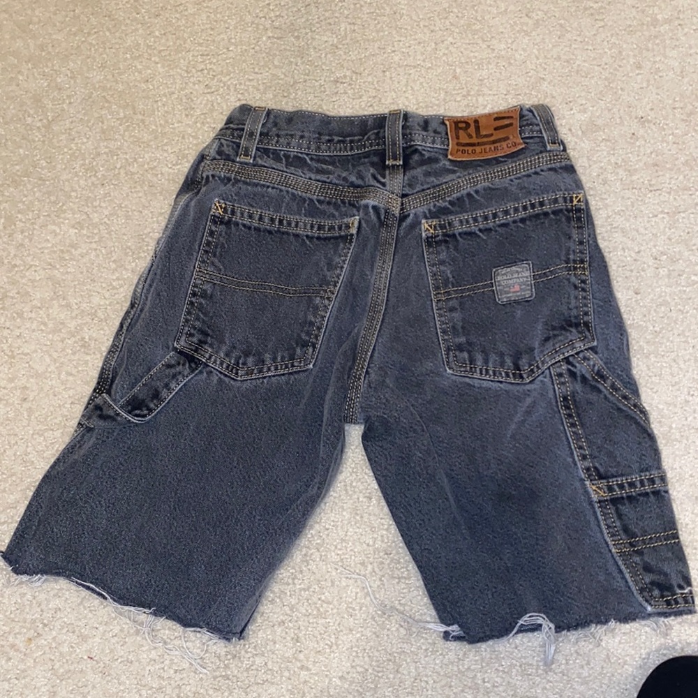 Vintage young boy polo jean shorts
